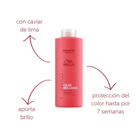 SHAMPOO CUIDADO COLOR BRILLANCE WELLA 1 L