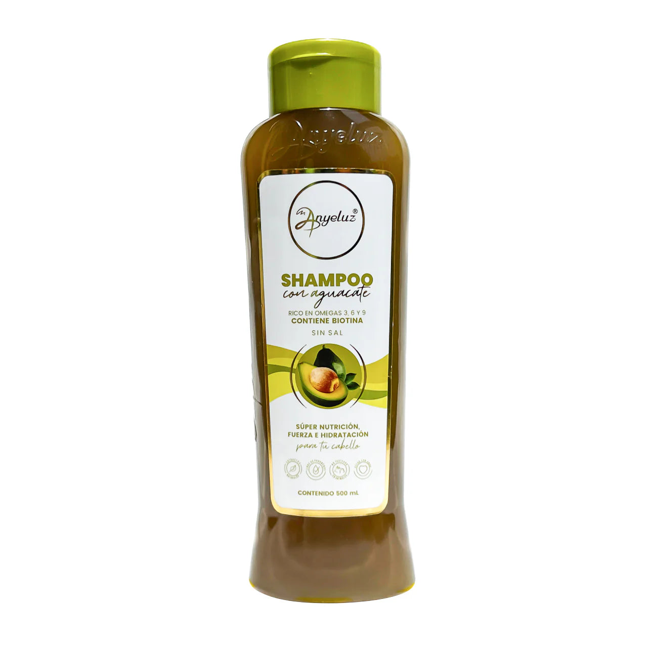 SHAMPOO CON AGUACATE ANYELUZ 500 ML