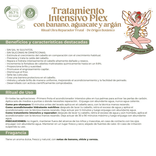 TRATAMIENTO INTENSIVO PLEX AGUACATE Y BANANO 400ML