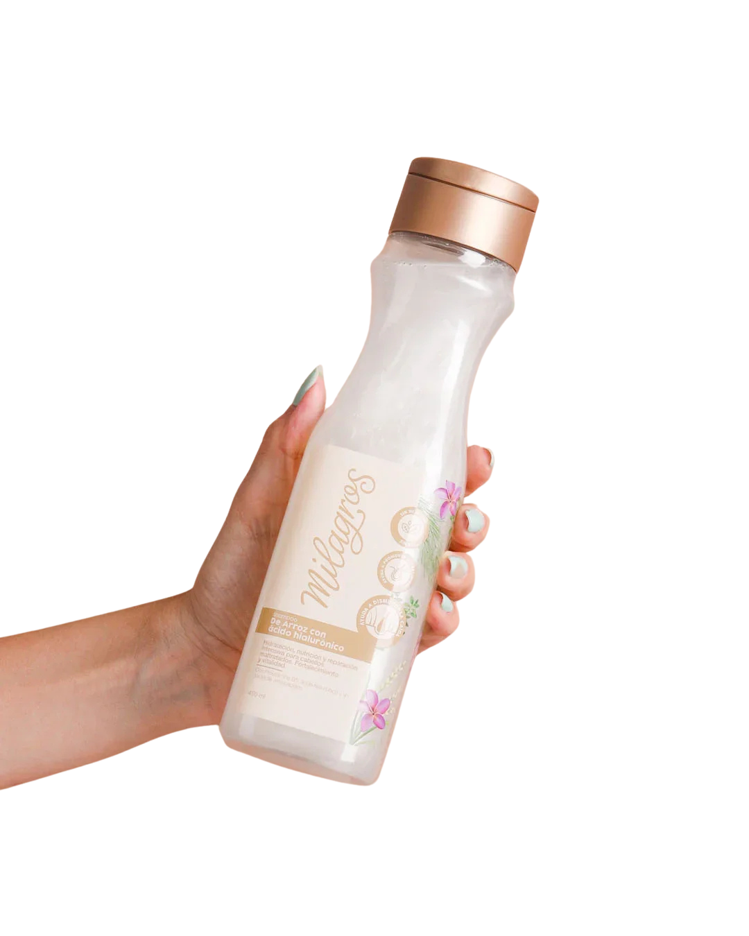 SHAMPOO ARROZ Y ACIDO HIALURONICO MILAGROS 450ML