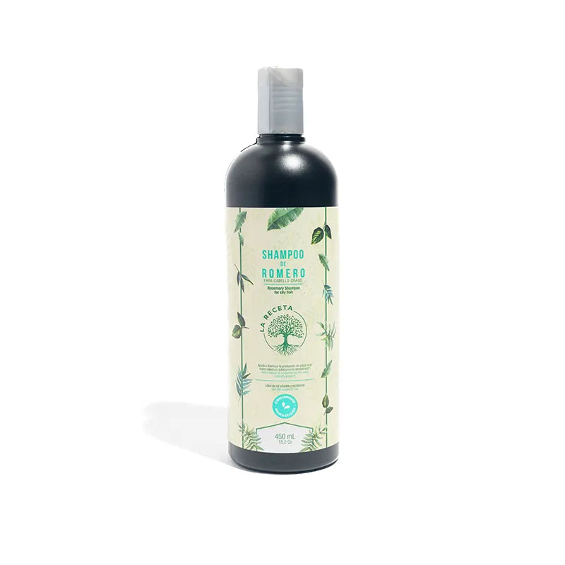SHAMPOO DE ROMERO CABELLO GRASO LA RECETA 450 ML