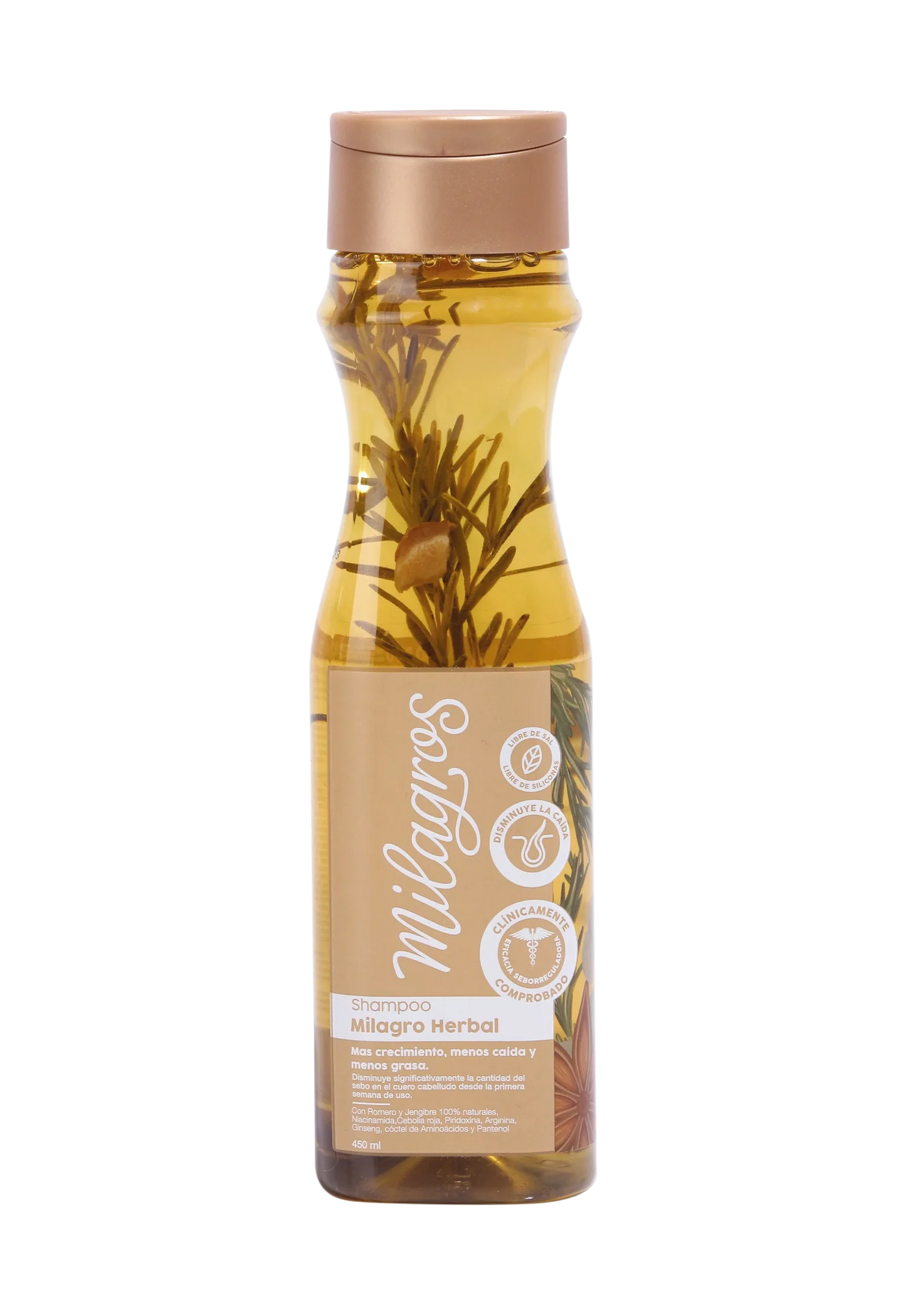 SHAMPOO HERBAL ROMERO MILAGROS 450ML